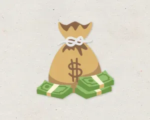 재물운이 좋은 사주의 특징을 상징하는 금전운 이미지